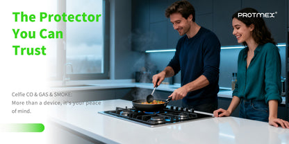 253 D Plug in All-in-One CO, Gas & Smoke Detector with battery backup Portable Real-Time Monitoring & Smart Socket alarm suitable for home & RVs and hotels