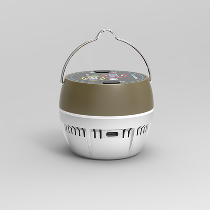 CarbonAlert GasLight: Smart Light with CO & CO2 Monitoring-Protmex Real-Time Air Safety Monitor with Smart Alert +CO/CO₂ Monitoring + 6 Mode Lights Magnet Hook Tripod Mount｜80dB Alarm