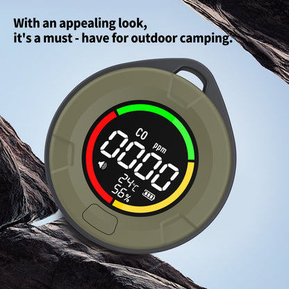 Protmex Portable Carbon Monoxide Detector, 3-in-1 CO Monitor with Temp/Humidity Sensor, 120HR Rechargeable Battery for Travel, RV, Home