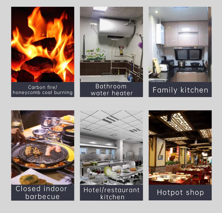 Protmex Carbon Monoxide and Carbon Dioxide Detectors, 4-in-1 Portable CO2 & CO Detector with Audible & Visual Alarm, Rechargeable CO & CO2 Meter for Home, Travel, Camping, Car, 72H Standby